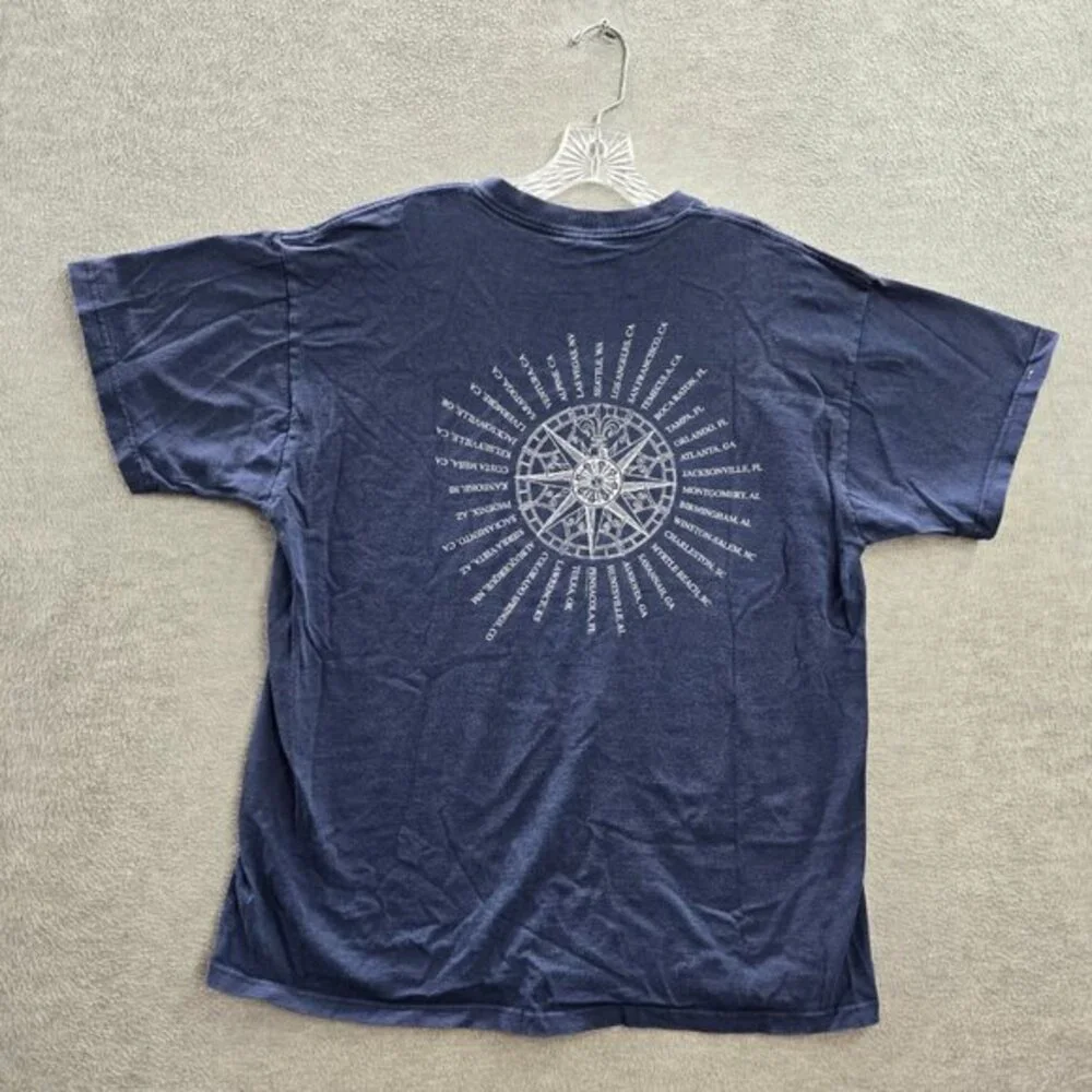 VINTAGE Train Men Shirt XL Blue My‎ Private Nation Tour 2004 Concert Tee